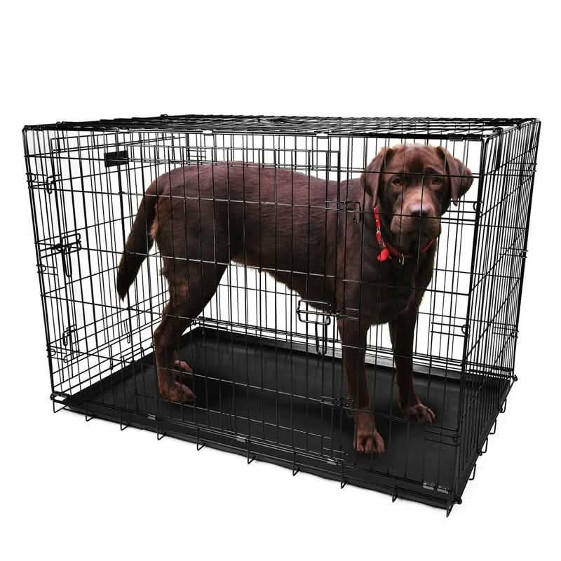 Pet Crates Folding Metal - Assorted Sizes 42" Pet Supplies - Tophatter Daily Deals