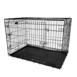 Pet Crates Folding Metal - Assorted Sizes Pet Supplies - Tophatter Daily Deals