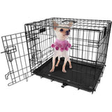 Pet Crates Folding Metal - Assorted Sizes Pet Supplies - Tophatter Daily Deals