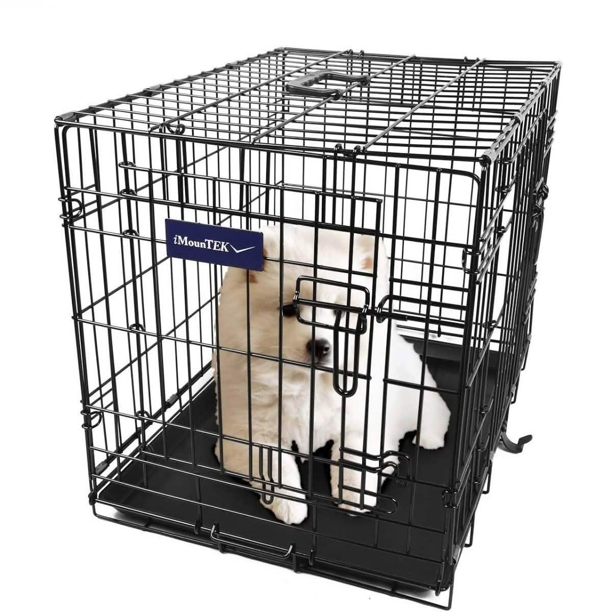 Pet Crates Folding Metal - Assorted Sizes Pet Supplies - Tophatter Daily Deals