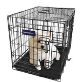 Pet Crates Folding Metal - Assorted Sizes Pet Supplies - Tophatter Daily Deals