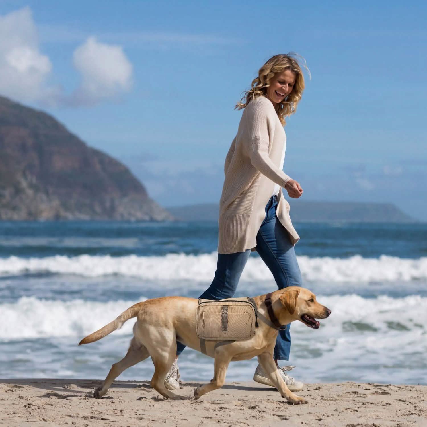 Pet Dog Backpack Hound Hiking Camping Saddle Bag Pet Supplies - Tophatter Daily Deals