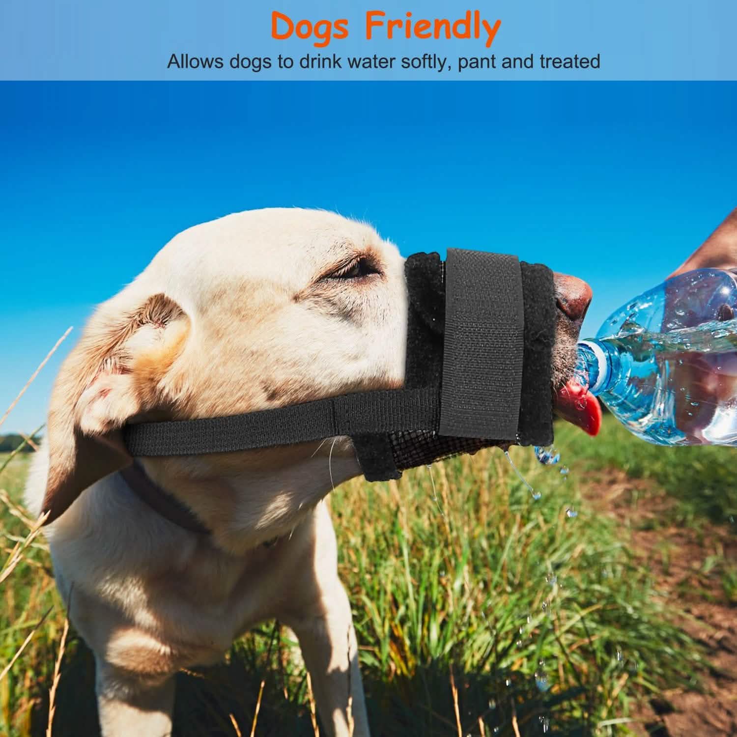 Pet Dog Muzzle Mask Adjustable Dog Mouth Cover Pet Supplies - Tophatter Daily Deals