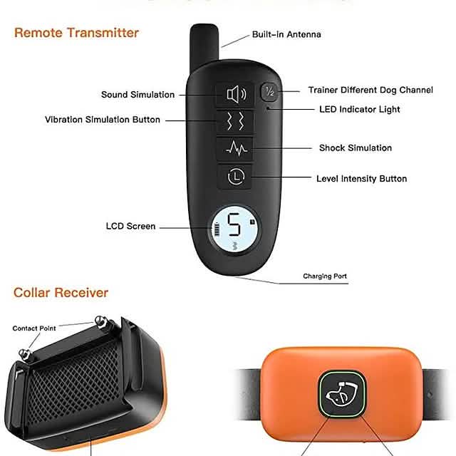 Pet Dog Shock Collar with Remote Pet Supplies - Tophatter Daily Deals