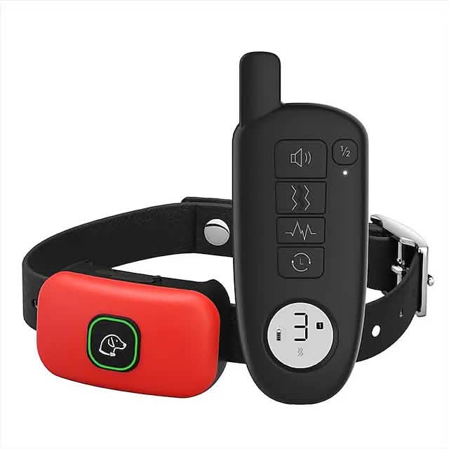 Pet Dog Shock Collar with Remote Red Pet Supplies - Tophatter Daily Deals