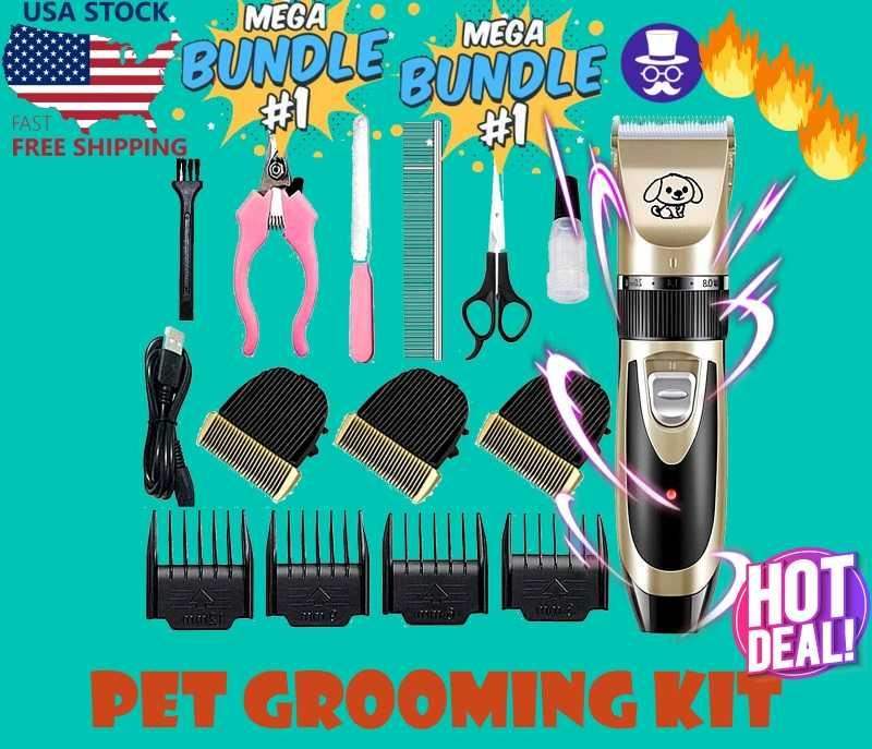 Pet Grooming Kit (MEGA BUNDLE) Pet Supplies - Tophatter Daily Deals