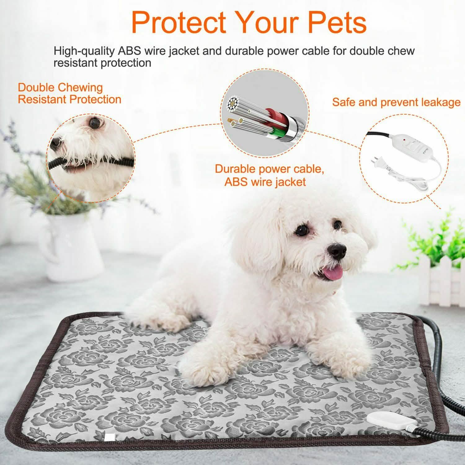 Pet Heating Mat Waterproof Adjustable Pet Supplies - Tophatter Daily Deals