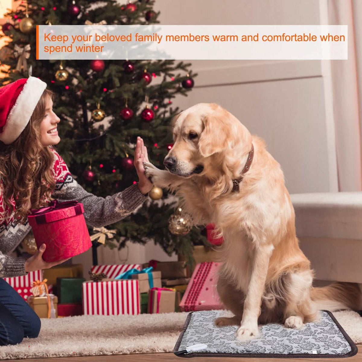 Pet Heating Pat Dog Cat Electric Heating Mat Pet Supplies - Tophatter Daily Deals