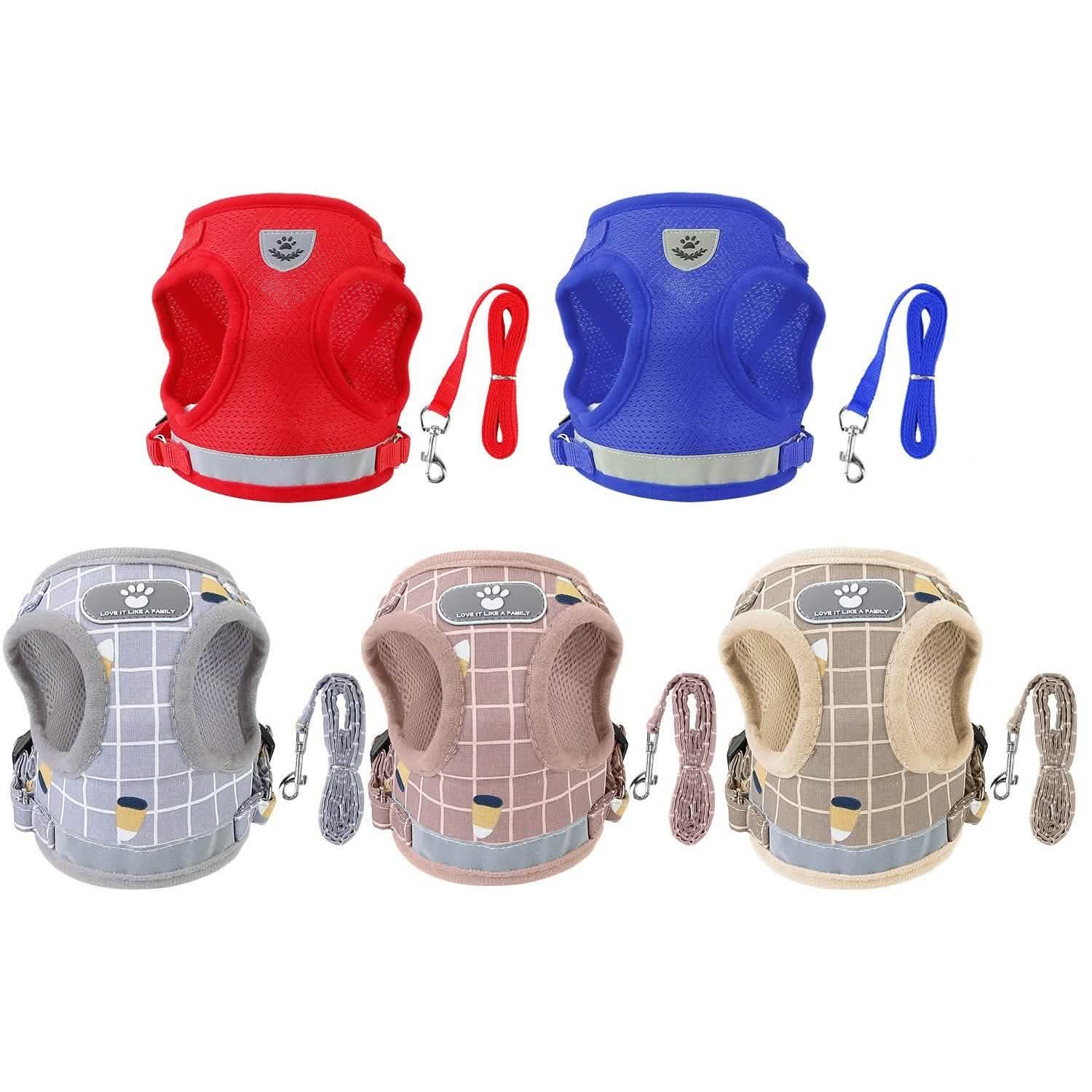 Pet Mesh Harness Dog Leash Puppy Vest Pet Supplies - Tophatter Daily Deals