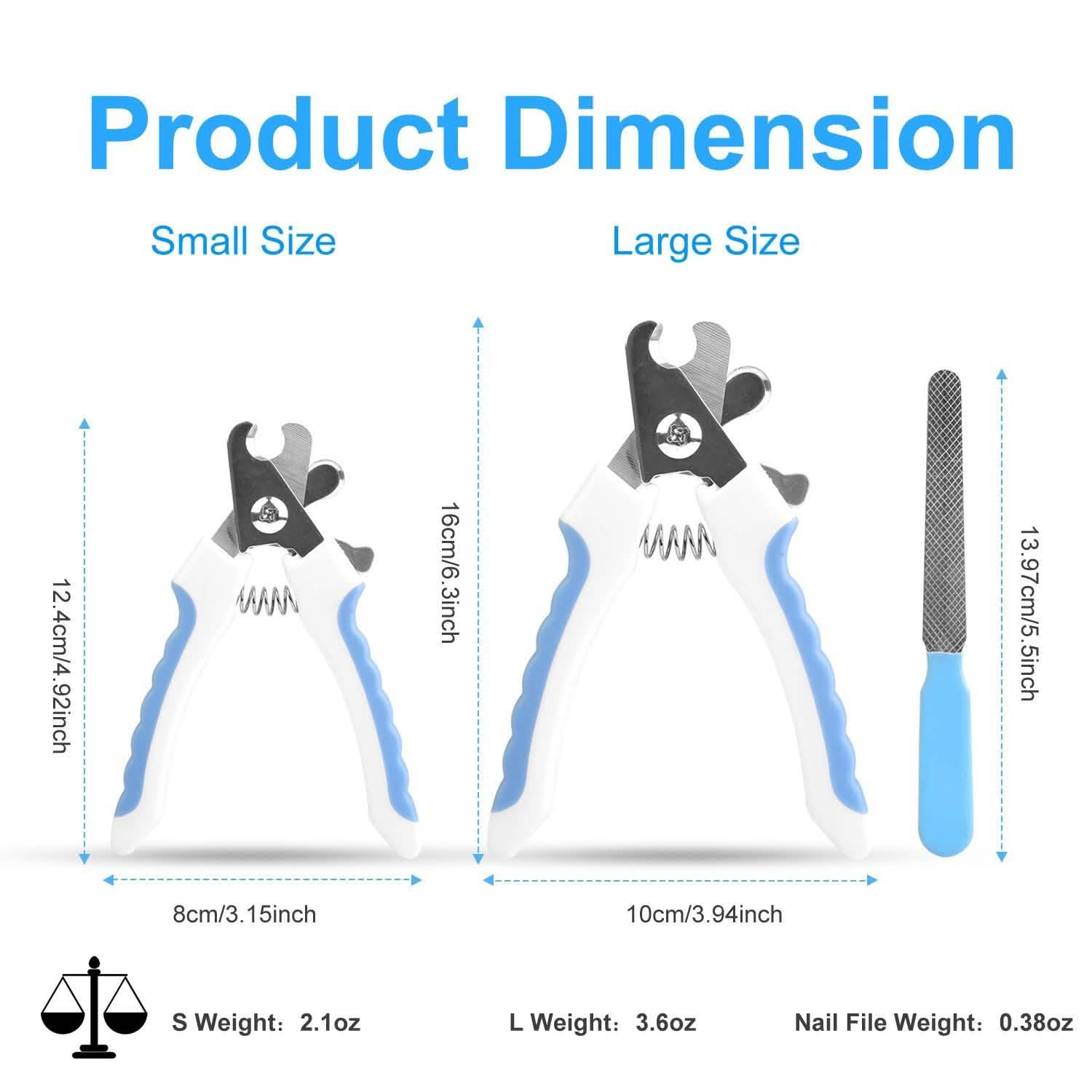 Pet Nail Toe Stainless Steel Trimmer with Nail File Pet Supplies - Tophatter Daily Deals