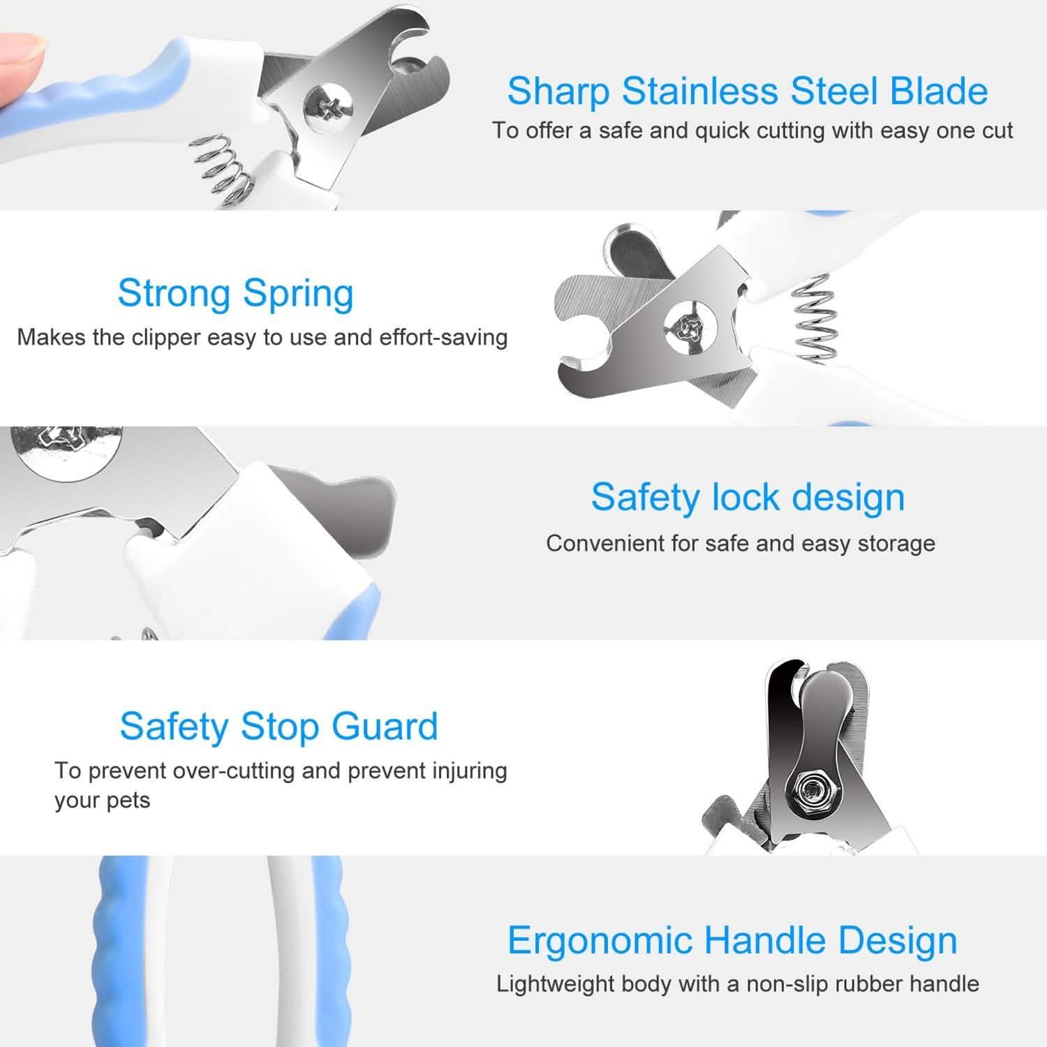 Pet Nail Toe Stainless Steel Trimmer with Nail File Pet Supplies - Tophatter Daily Deals