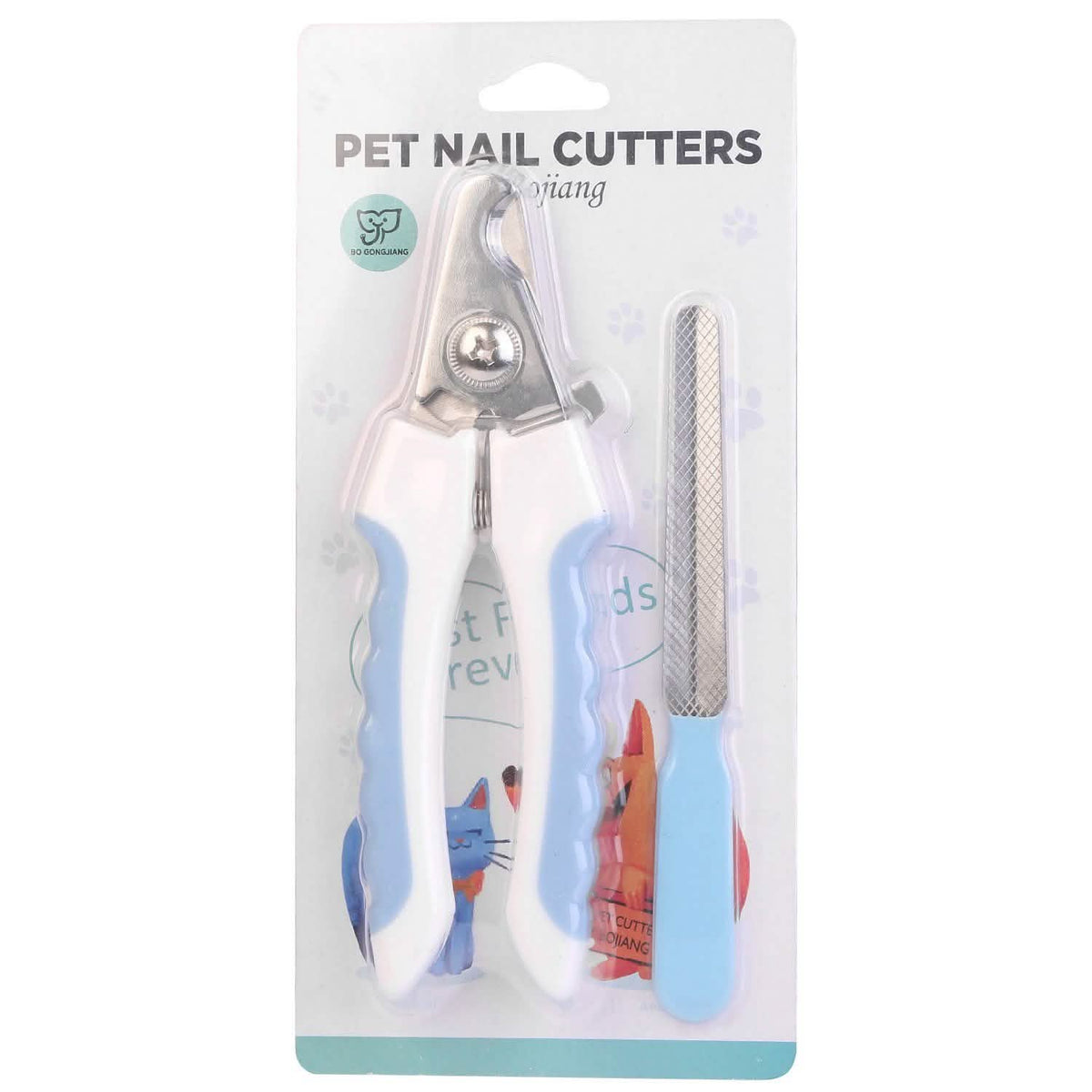 Pet Nail Toe Stainless Steel Trimmer with Nail File Pet Supplies - Tophatter Daily Deals