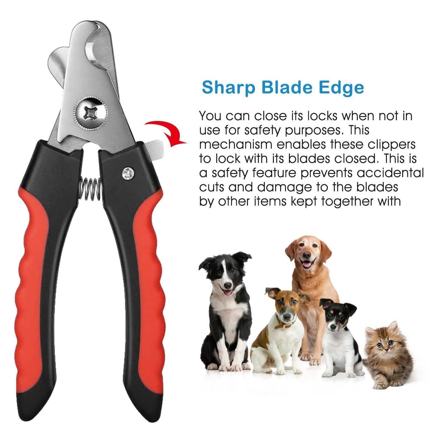 Pet Nail Trimmer with Safety Guard to Avoid Over-Cutting Nails Pet Supplies - Tophatter Daily Deals