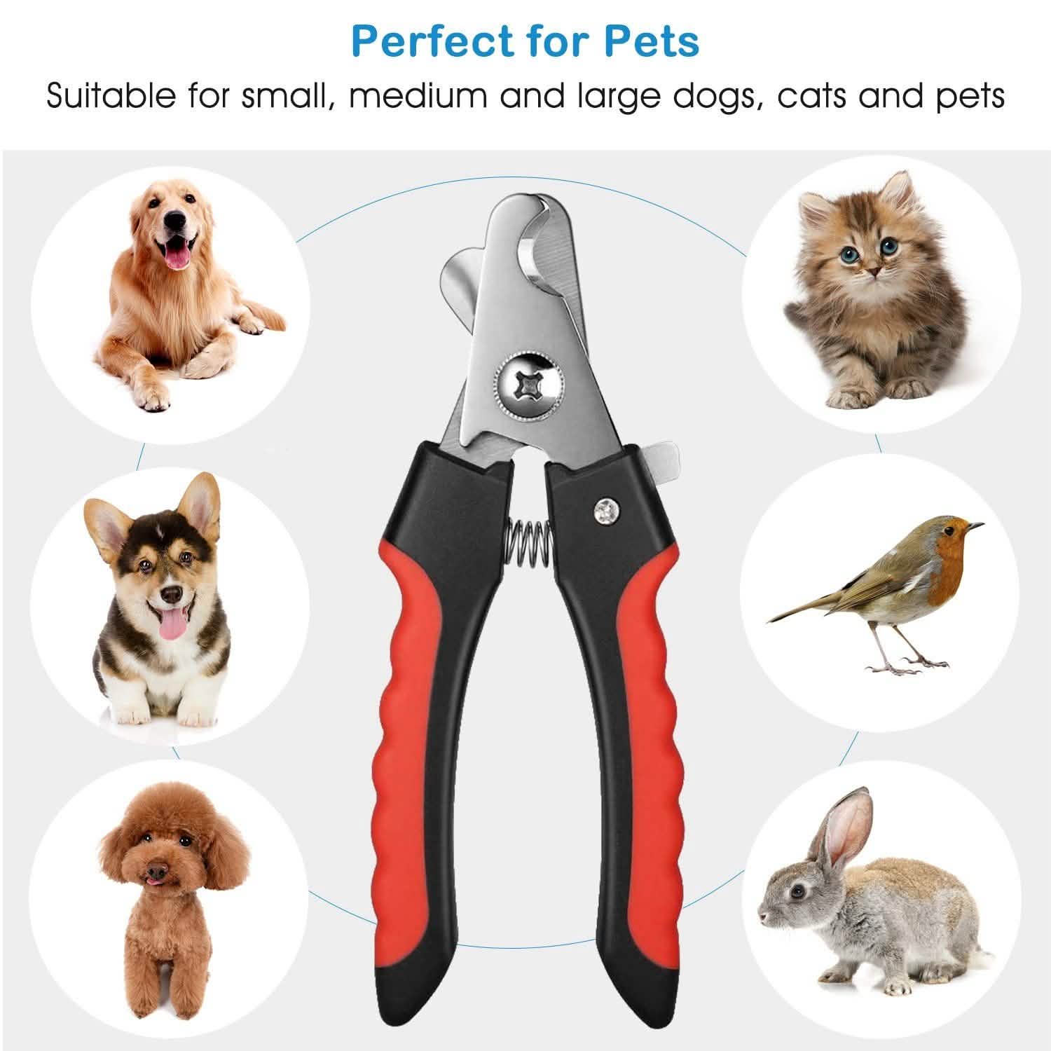 Pet Nail Trimmer with Safety Guard to Avoid Over-Cutting Nails Pet Supplies - Tophatter Daily Deals