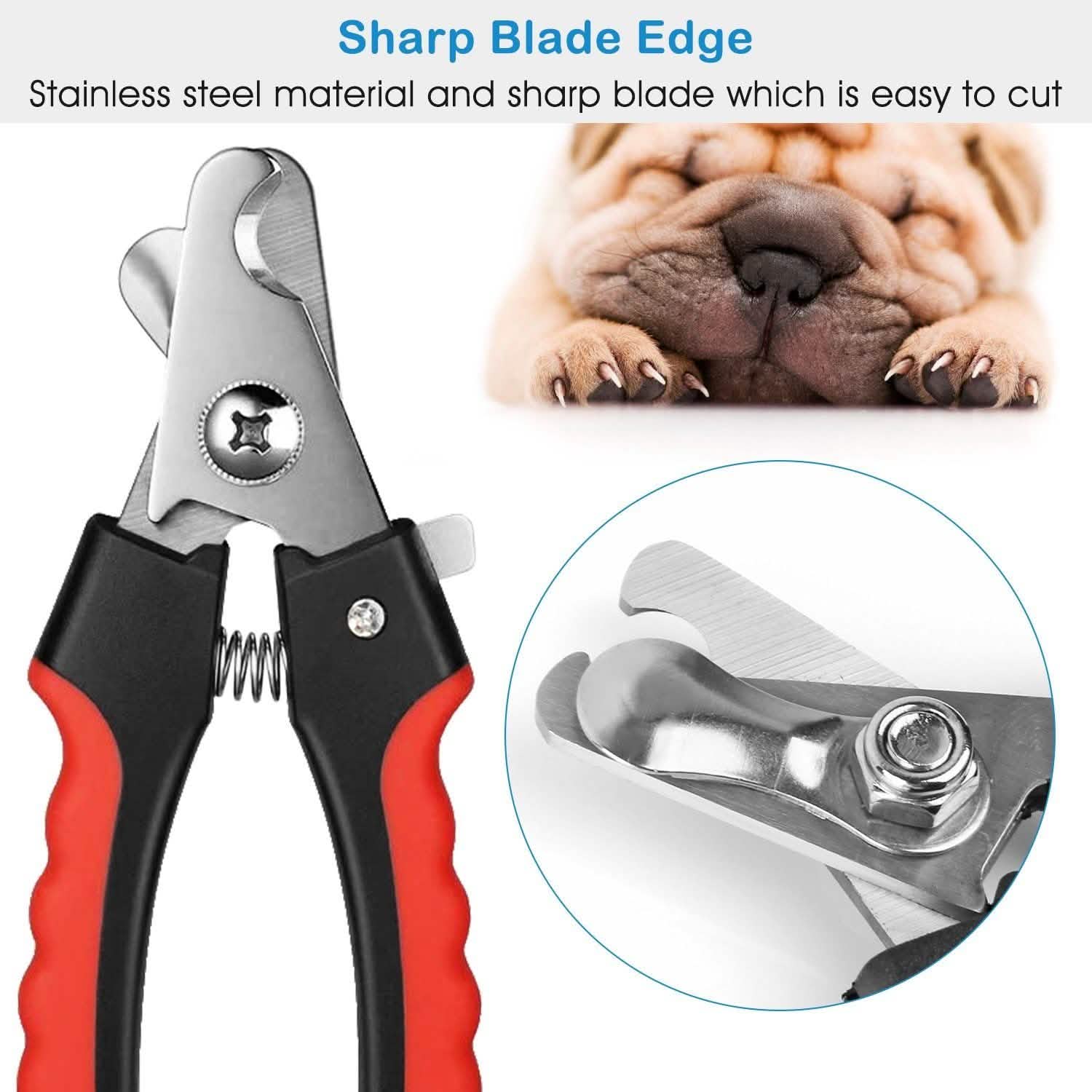Pet Nail Trimmer with Safety Guard to Avoid Over-Cutting Nails Pet Supplies - Tophatter Daily Deals