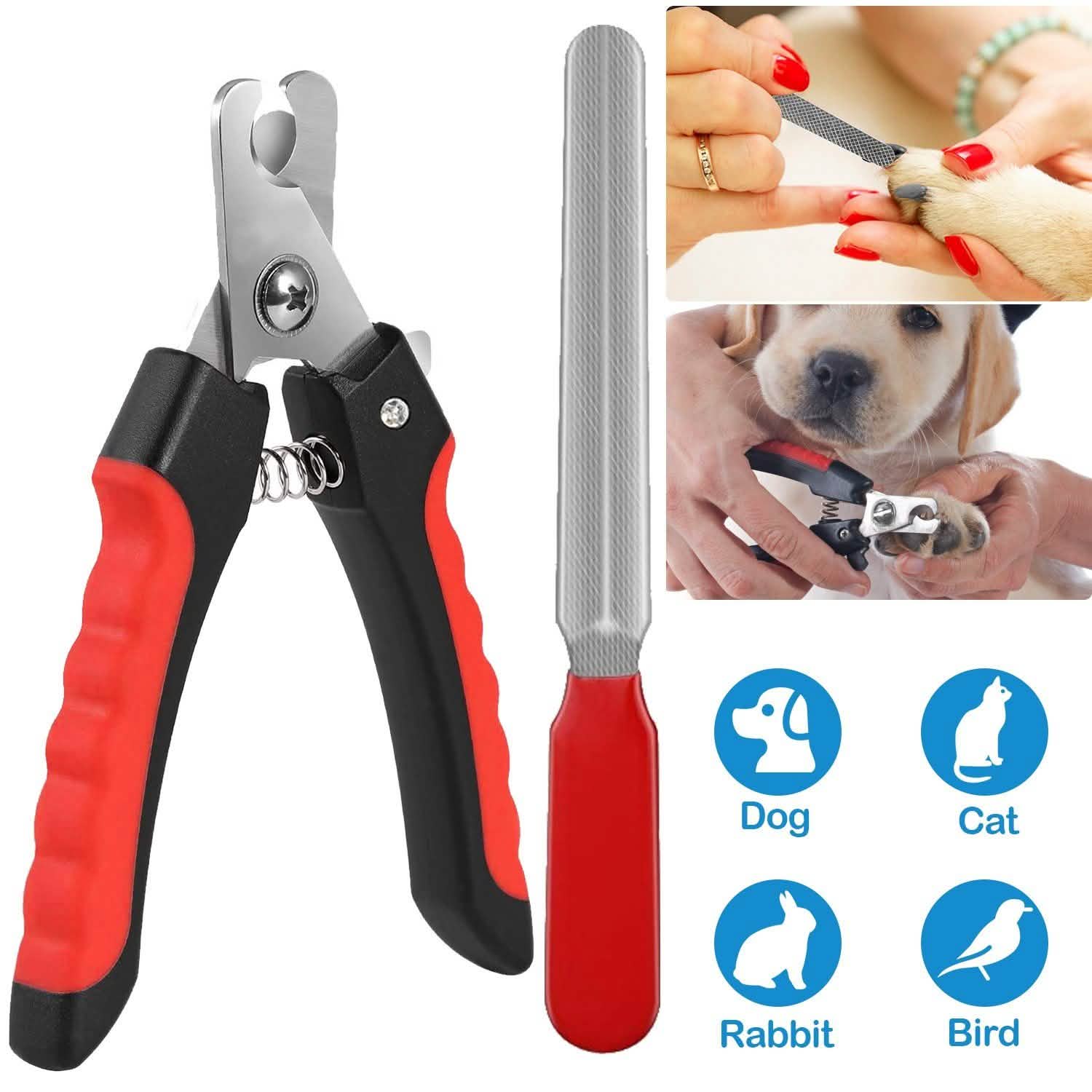 Pet Nail Trimmer with Safety Guard to Avoid Over-Cutting Nails Pet Supplies - Tophatter Daily Deals