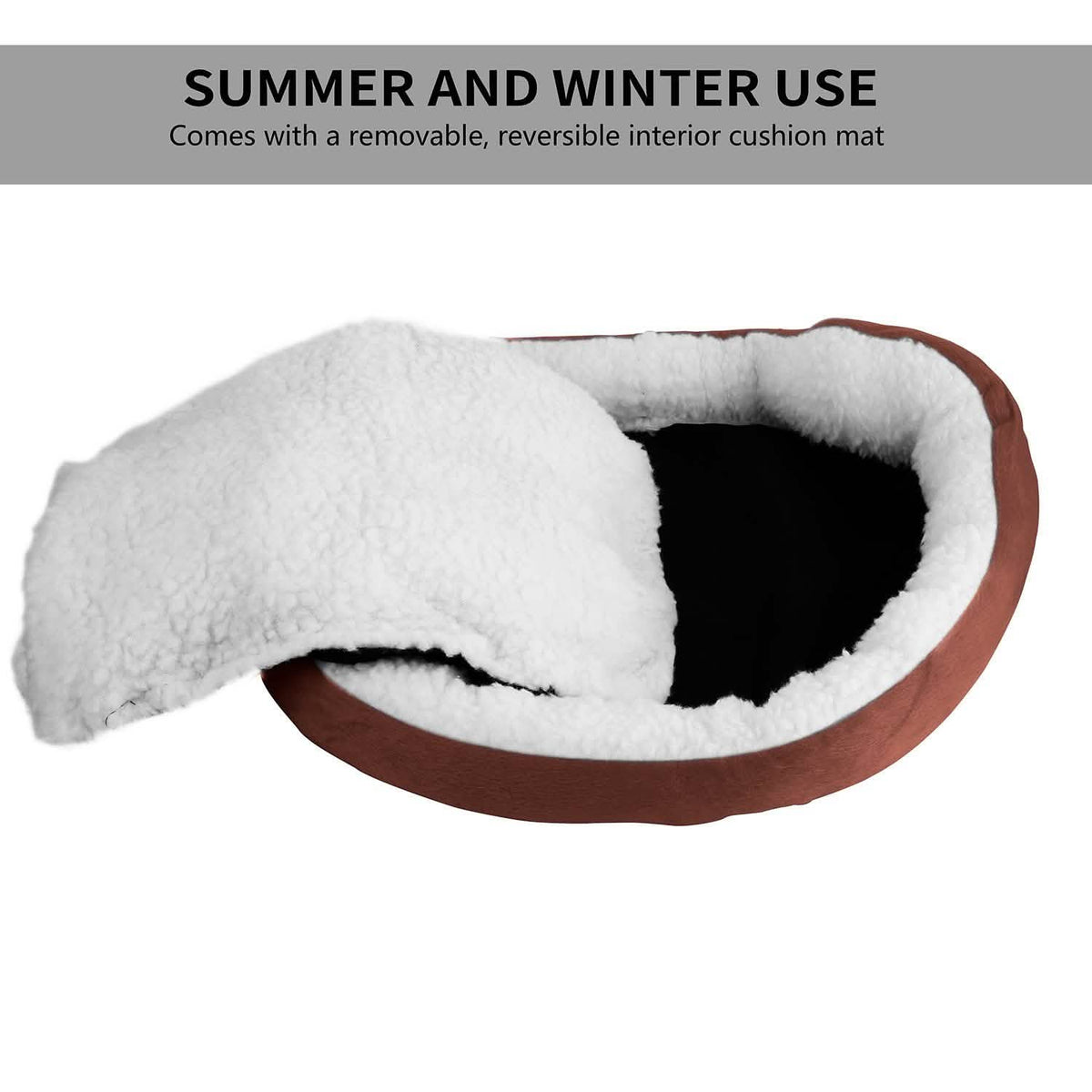 Pet Puppy Cat Soft Warm Fleece Bed Pet Supplies - Tophatter Daily Deals