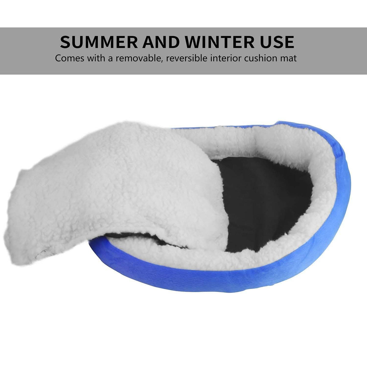 Pet Puppy Cat Soft Warm Fleece Bed Pet Supplies - Tophatter Daily Deals