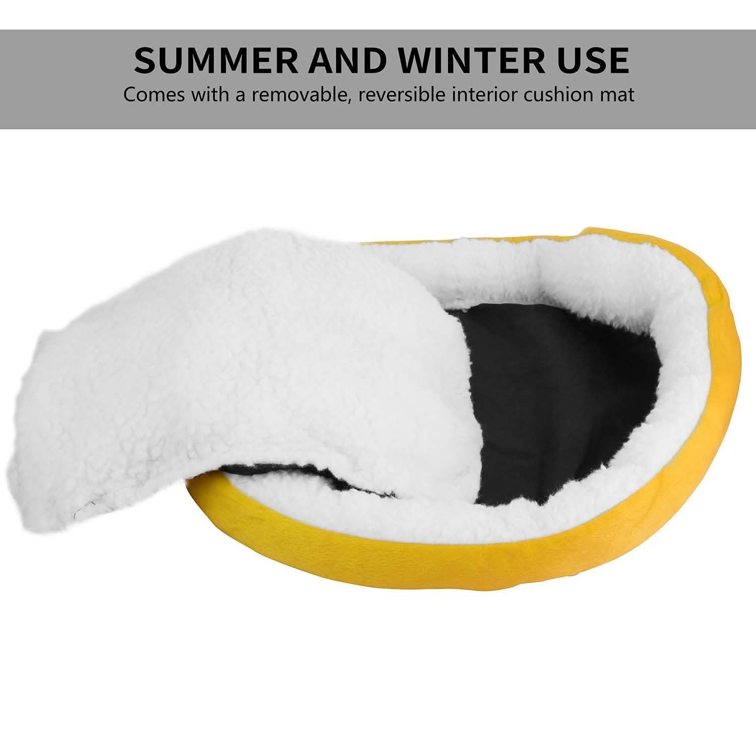 Pet Puppy Cat Soft Warm Fleece Bed Pet Supplies - Tophatter Daily Deals