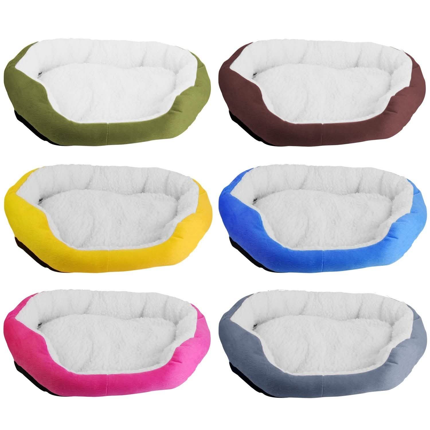 Pet Puppy Cat Soft Warm Fleece Bed Pet Supplies - Tophatter Daily Deals