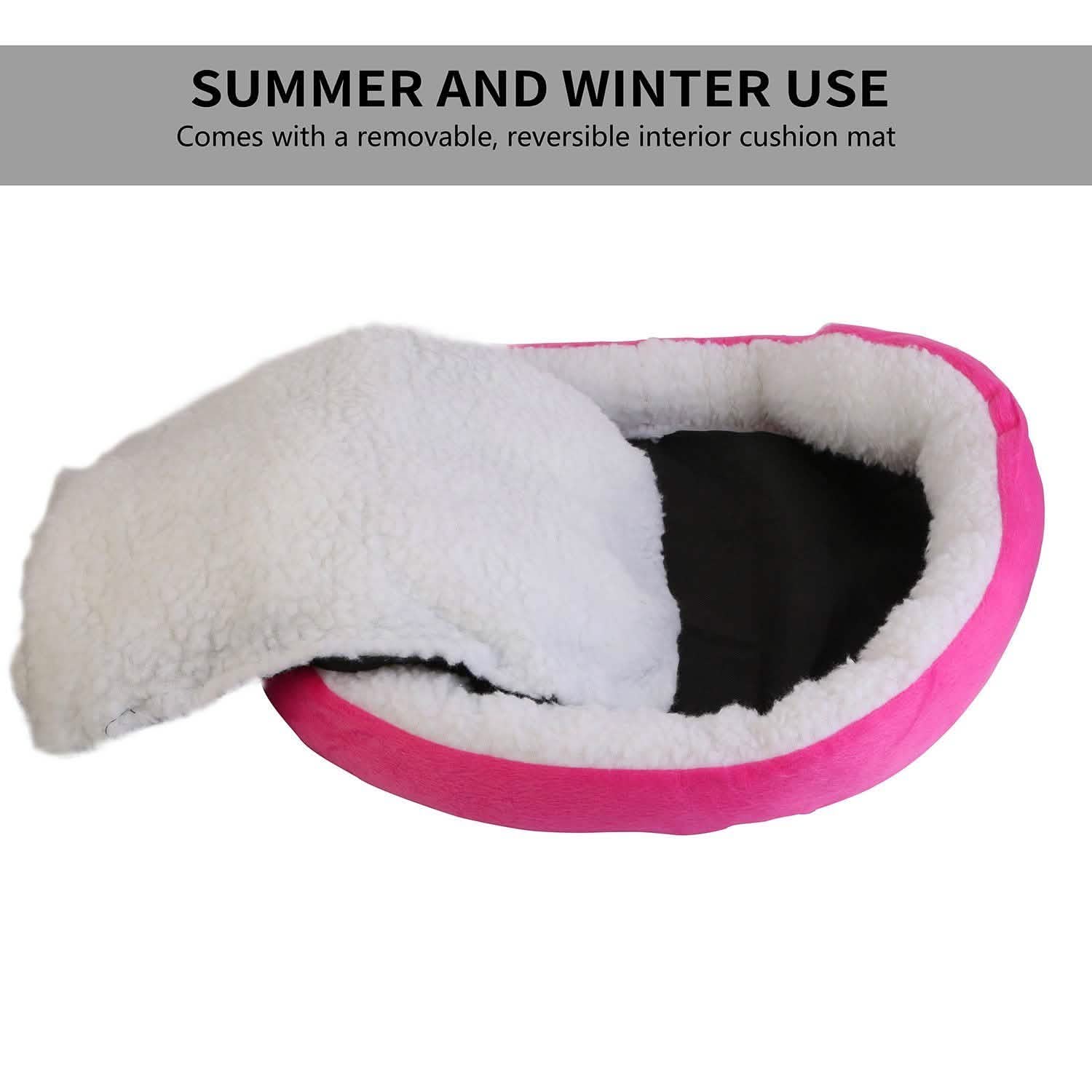 Pet Puppy Cat Soft Warm Fleece Bed Pet Supplies - Tophatter Daily Deals