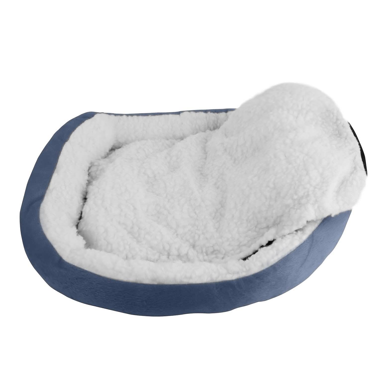 Pet Puppy Cat Soft Warm Fleece Bed Pet Supplies - Tophatter Daily Deals