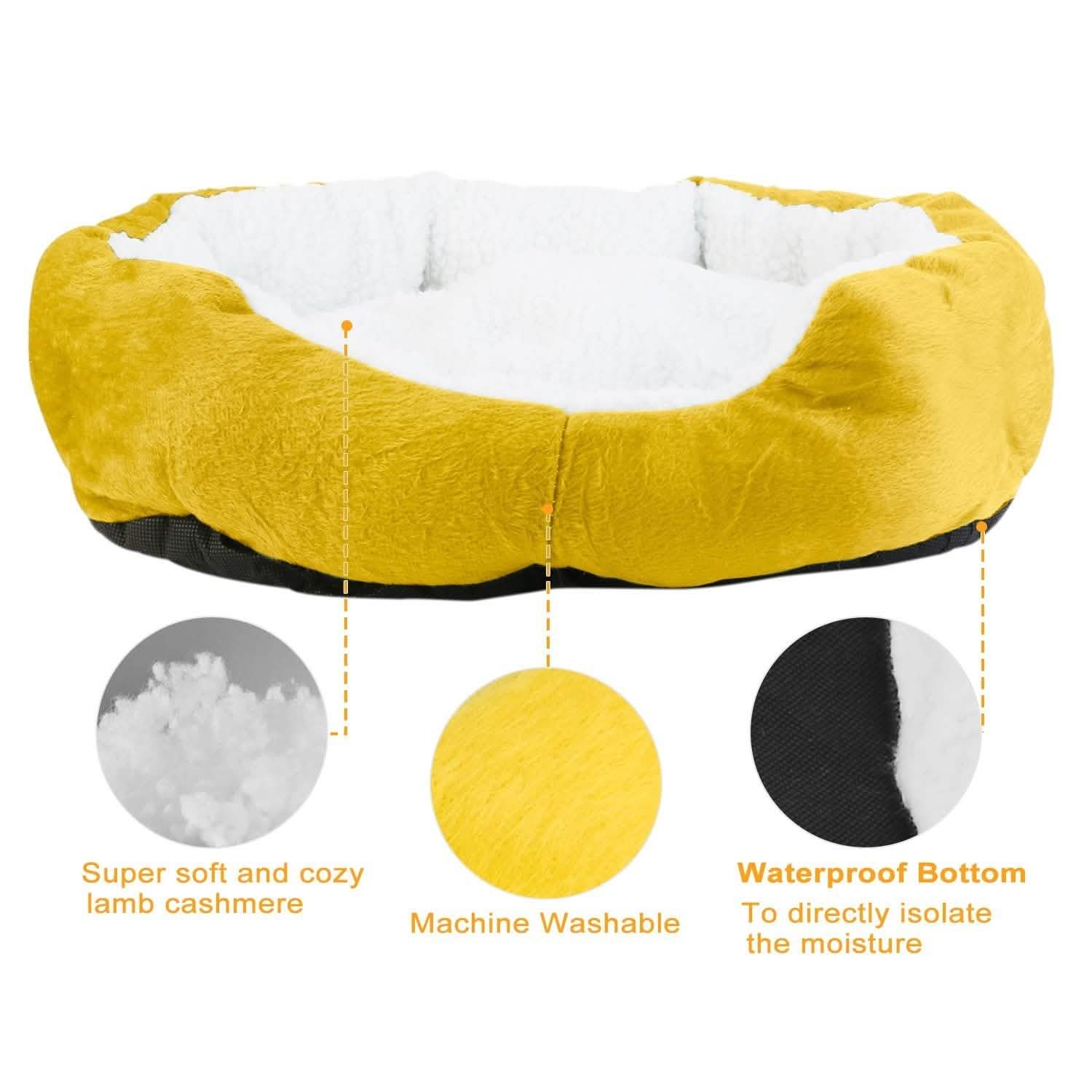 Pet Puppy Cat Soft Warm Fleece Bed Pet Supplies - Tophatter Daily Deals