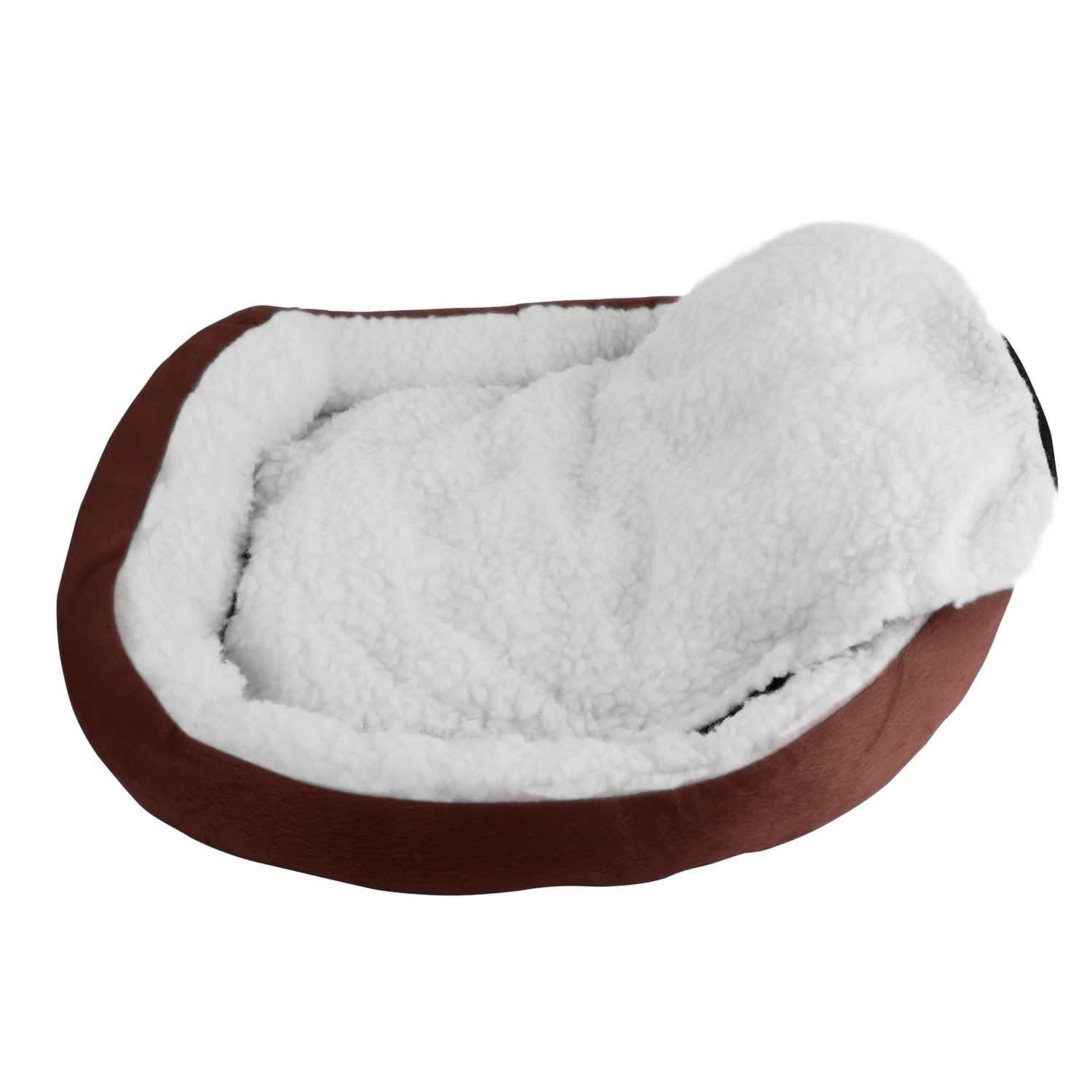 Pet Puppy Cat Soft Warm Fleece Bed Pet Supplies - Tophatter Daily Deals
