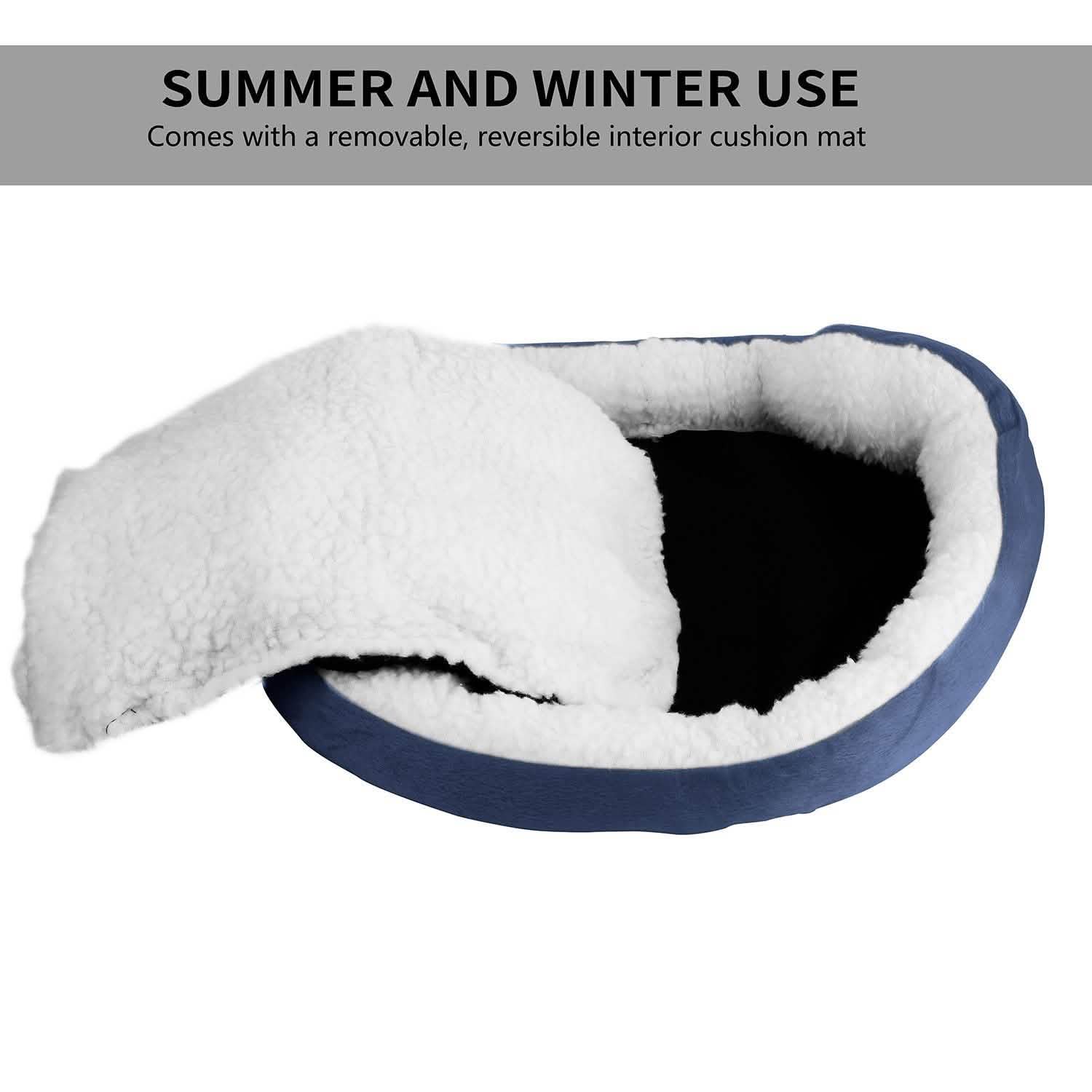 Pet Puppy Cat Soft Warm Fleece Bed Pet Supplies - Tophatter Daily Deals