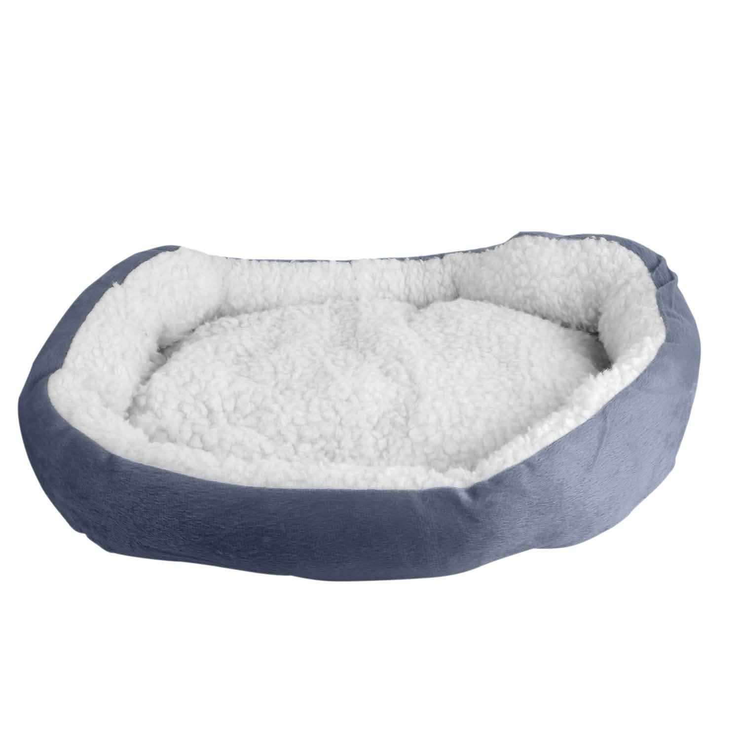 Pet Puppy Cat Soft Warm Fleece Bed Gray Pet Supplies - Tophatter Daily Deals