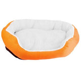 Pet Puppy Cat Soft Warm Fleece Bed Orange Pet Beds - Tophatter Daily Deals