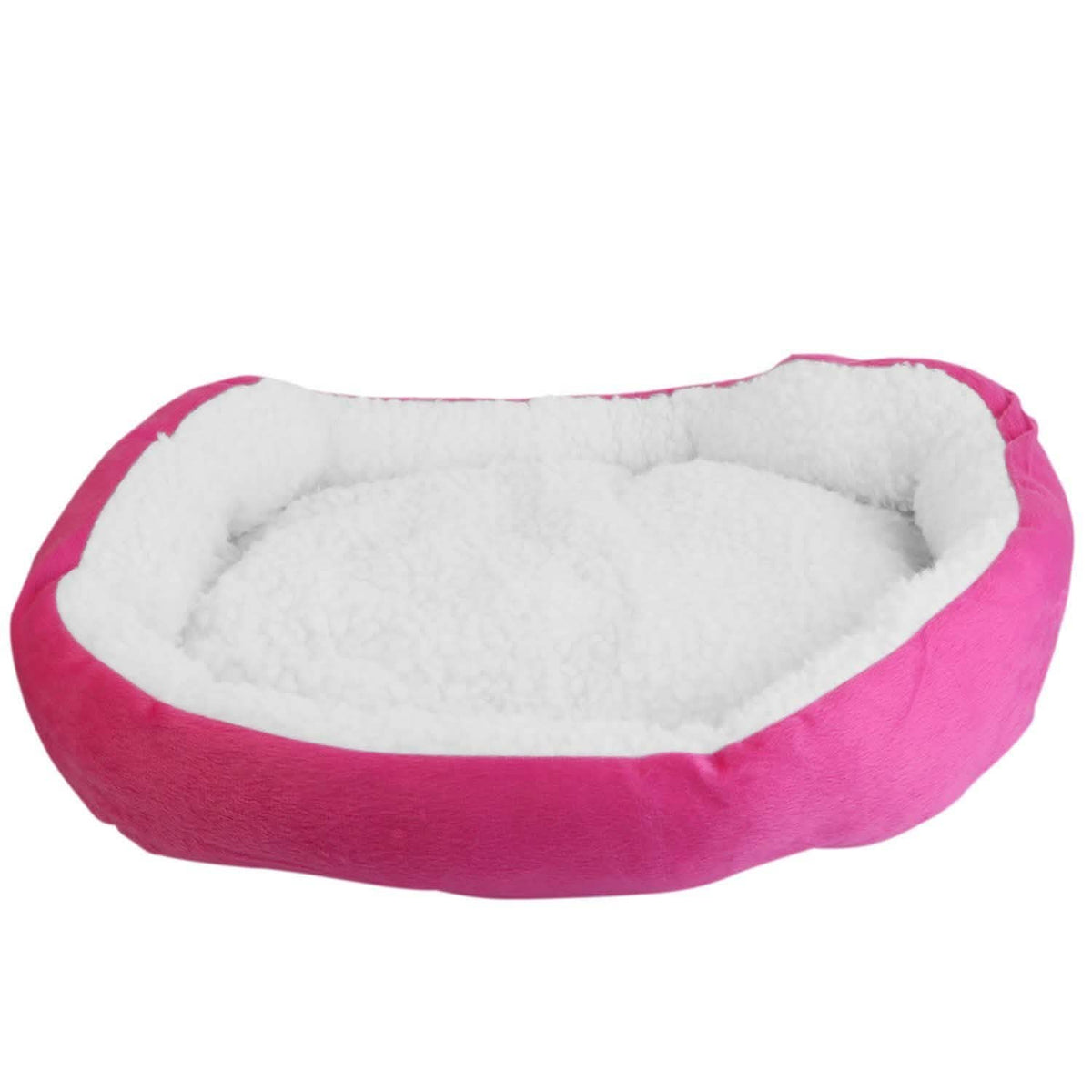 Pet Puppy Cat Soft Warm Fleece Bed Pink Pet Beds - Tophatter Daily Deals