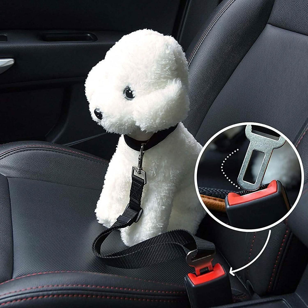 Pet Safety Car Seat Belt Pet Supplies - Tophatter Daily Deals