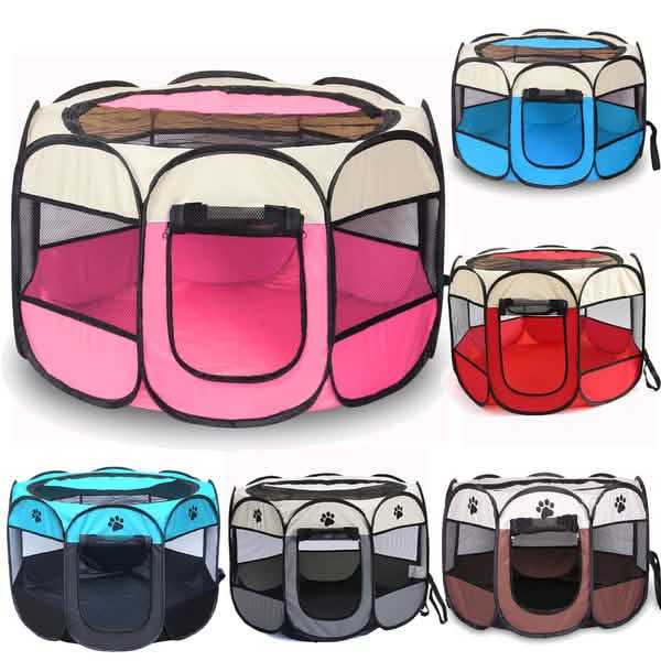 Pet Tent Portable Playpen Pet Supplies - Tophatter Daily Deals