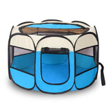 Pet Tent Portable Playpen Light Blue Pet Supplies - Tophatter Daily Deals