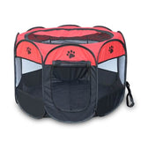 Pet Tent Portable Playpen Red Pet Supplies - Tophatter Daily Deals