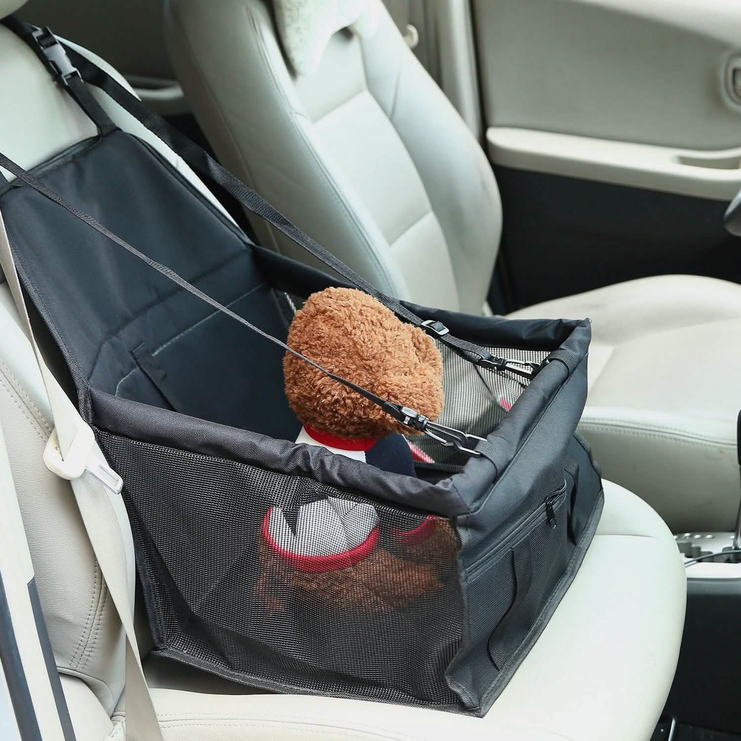 Pet Travel Carrier with Clip-On Safety Leash Zipper Storage Pocket for Pets up to 20lbs Pet Supplies - Tophatter Daily Deals