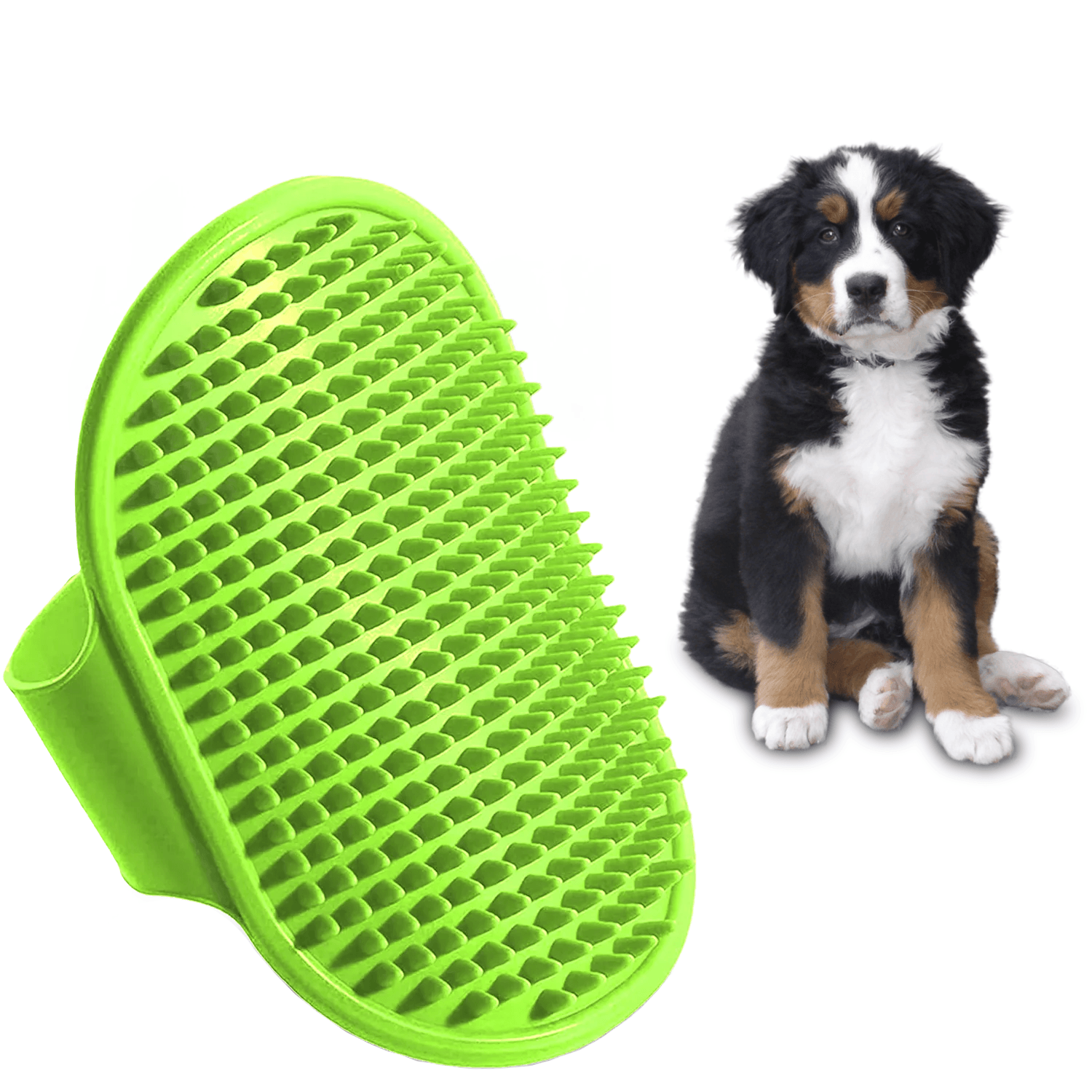 Pet Hair Remover Brush - Dog Grooming Mitt Pet Glove Brush | Cat Fur Hair Remover Deshedding Hand Massage Hair Care - Tophatter Daily Deals