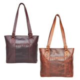 Peyton Leather Concealed Carry Tote EDC Handbag Handgun Purses - Tophatter Daily Deals
