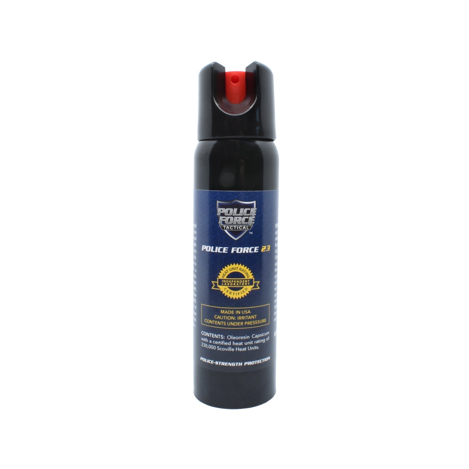 Police Force 23 Stream Pepper Spray Twist Lock 4 oz Pepper Spray - Tophatter Daily Deals
