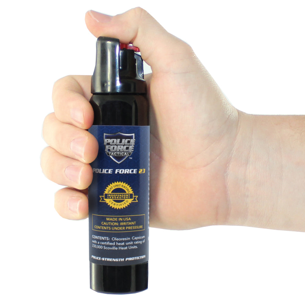 Stream Hatter Police Force 23 Stream Pepper Spray Twist Lock – Tophatter's Inc.