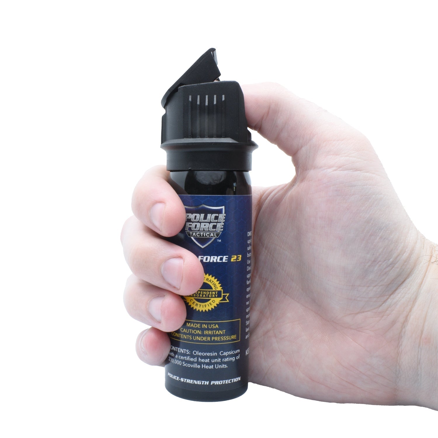 Police Force 23 Stream Pepper Spray Flip Top Pepper Spray - Tophatter Daily Deals