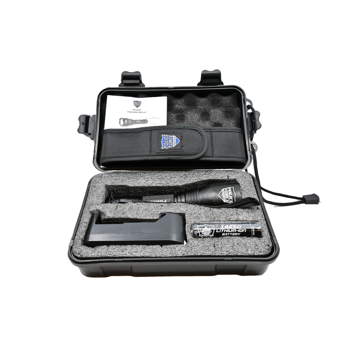 Tactical L2 LED Flashlight w/ Holster Flashlight - Tophatter Daily Deals