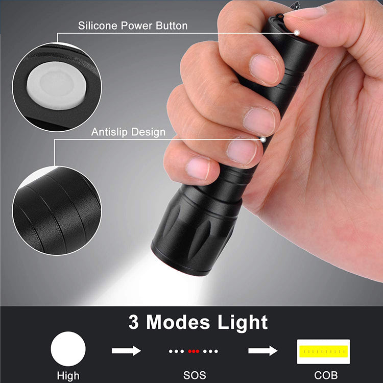 Tactical XPE/COB Mini Flashlight Flashlight - Tophatter Daily Deals