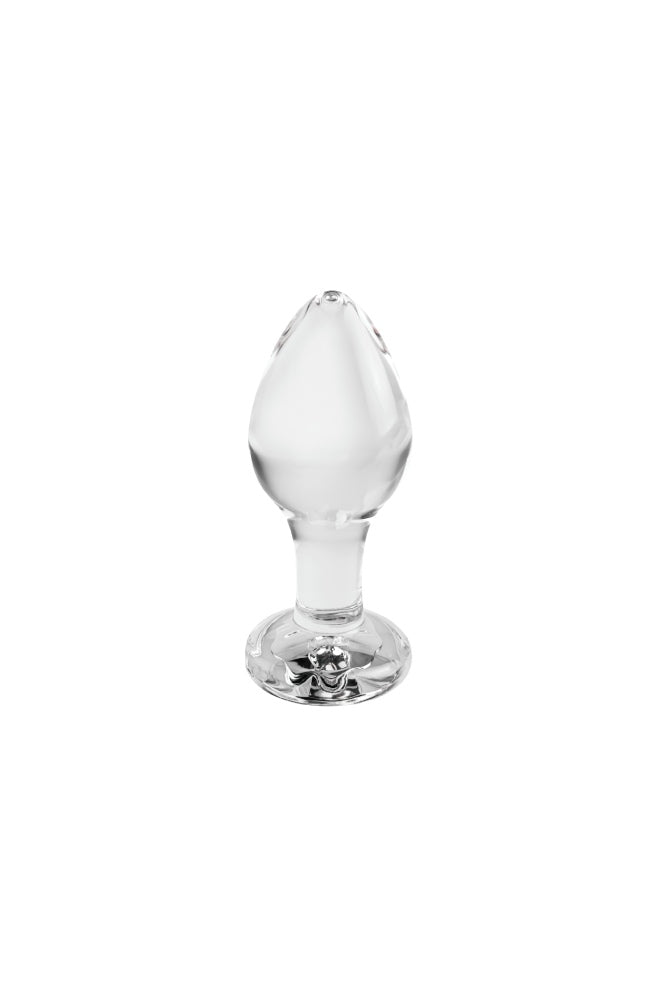 Adam & Eve - Pink Gem Glass Anal Plug - Assorted Sizes Sex Toy - Tophatter Daily Deals