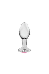 Adam & Eve - Pink Gem Glass Anal Plug - Assorted Sizes Sex Toy - Tophatter Daily Deals