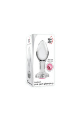 Adam & Eve - Pink Gem Glass Anal Plug - Assorted Sizes Sex Toy - Tophatter Daily Deals