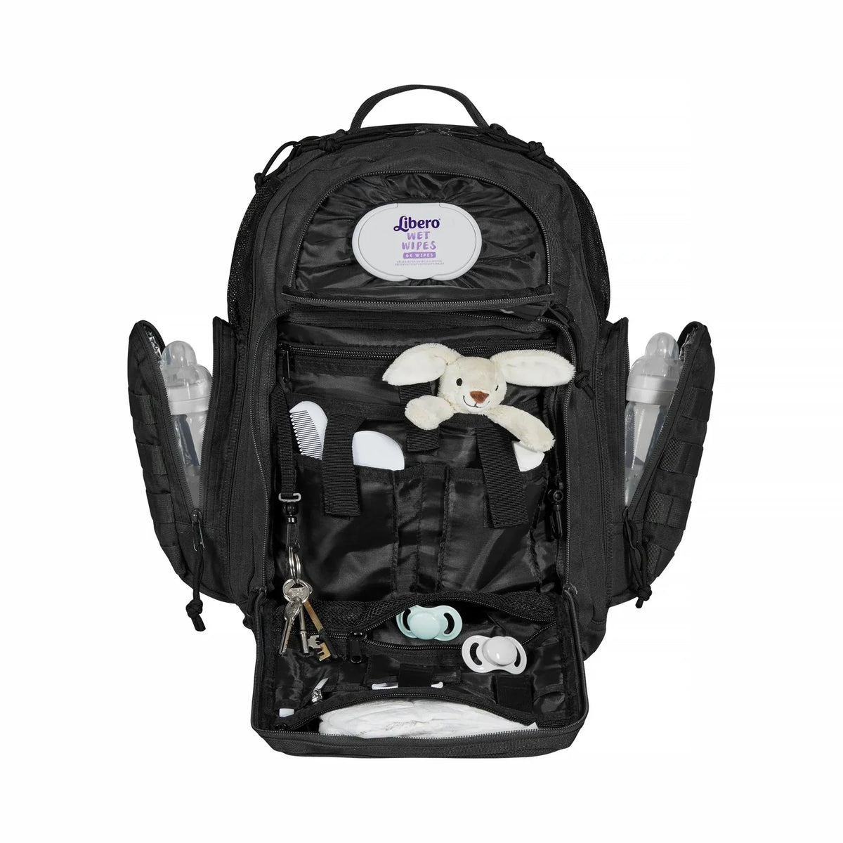 Phil & Jack Dad Diaper Bag Backpack, Baby Diaper Bag with Changing Station, Tactical Military Style, Womens Mens Diaper Bag (Black) Handbags & Wallets - Tophatter Daily Deals