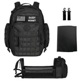 Phil & Jack Dad Diaper Bag Backpack, Baby Diaper Bag with Changing Station, Tactical Military Style, Womens Mens Diaper Bag (Black) Handbags & Wallets - Tophatter Daily Deals