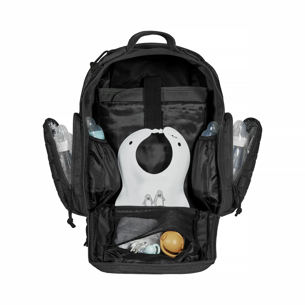 Phil & Jack Dad Diaper Bag Backpack, Baby Diaper Bag with Changing Station, Tactical Military Style, Womens Mens Diaper Bag (Black) Handbags & Wallets - Tophatter Daily Deals